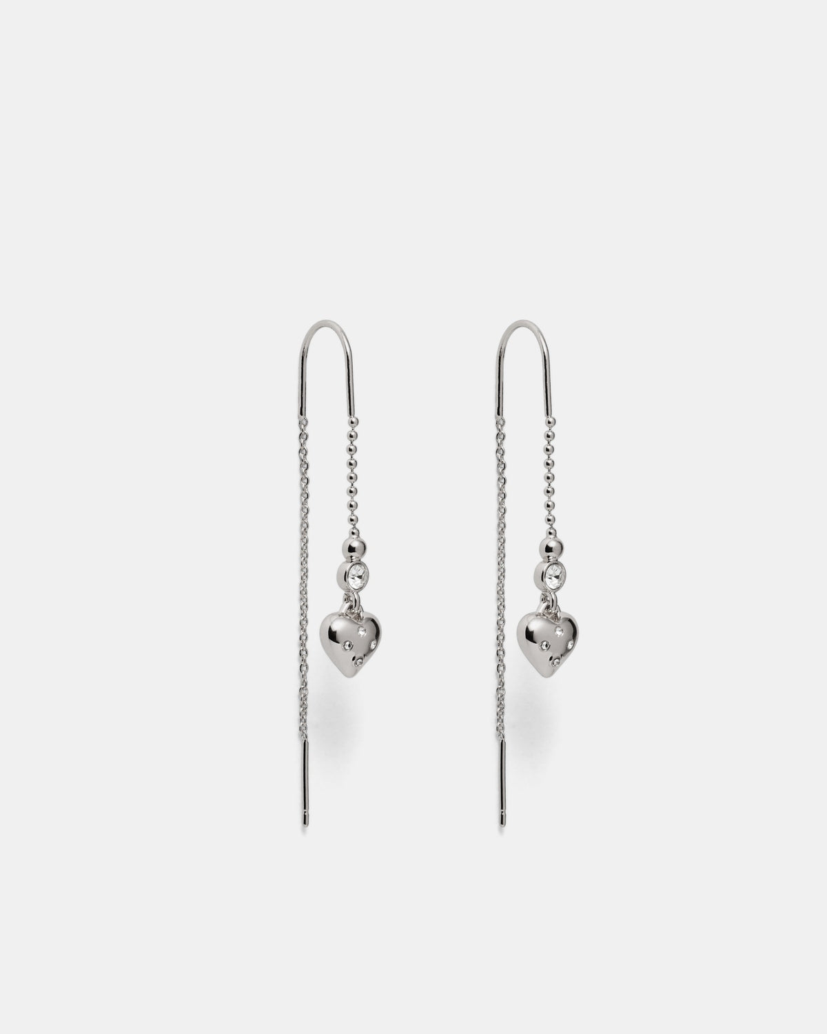 Lovely Thread Earrings - Silver