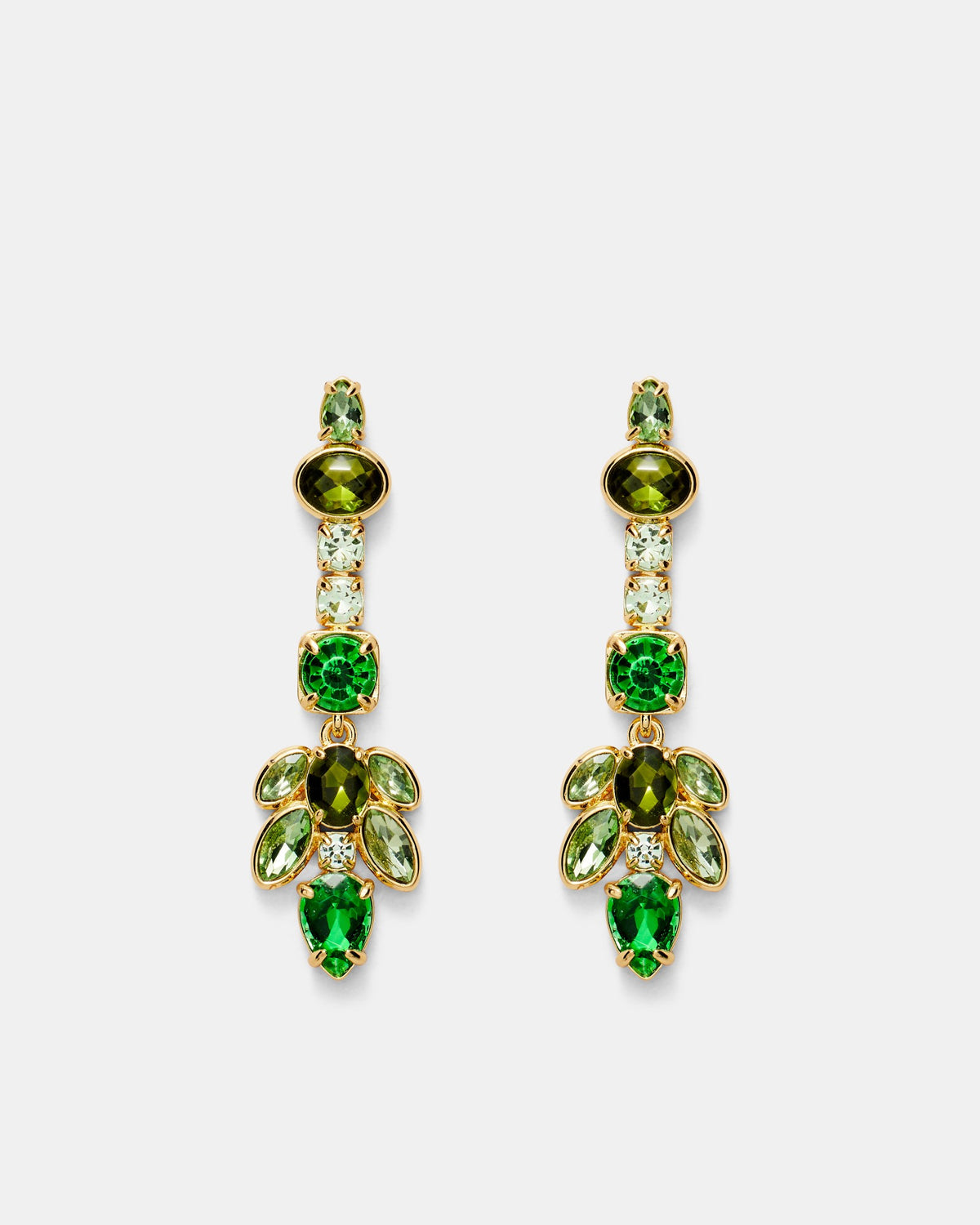 Alluring Drop Earrings - Grass Green
