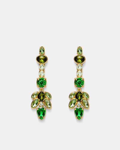 Alluring Drop Earrings - Grass Green