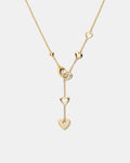 Lovely Heart Necklace - Gold