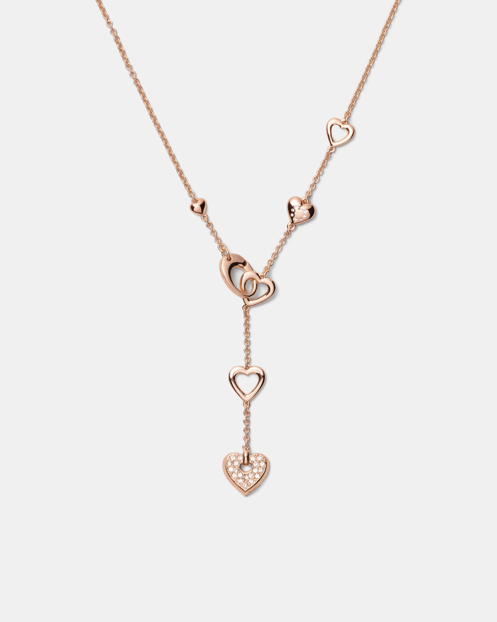 Lovely Heart Necklace - Rose Gold