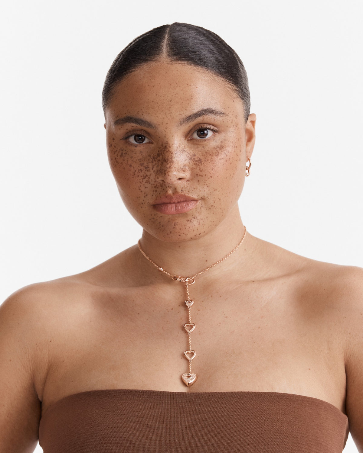 Lovely Heart Necklace - Rose Gold