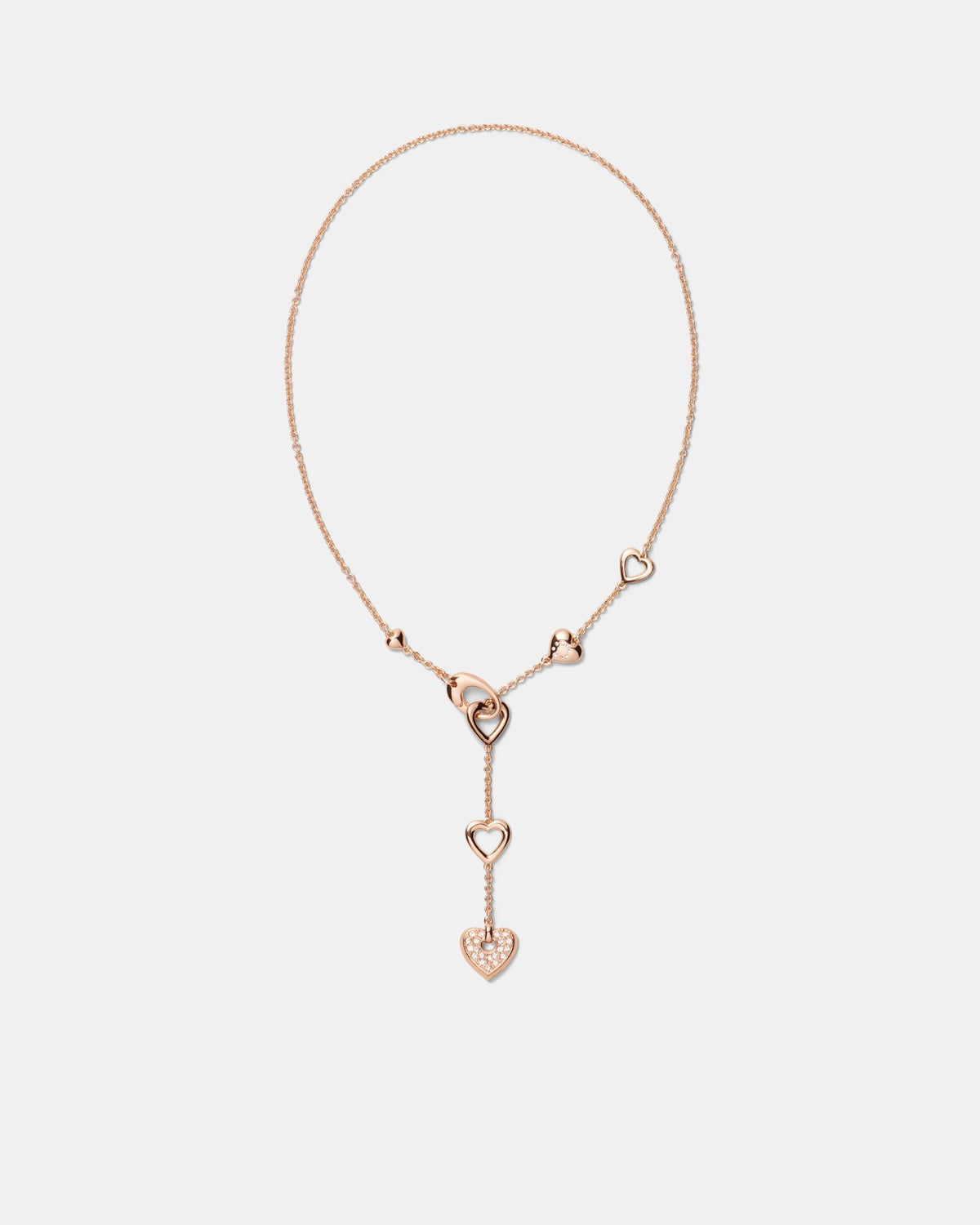 Lovely Heart Necklace - Rose Gold