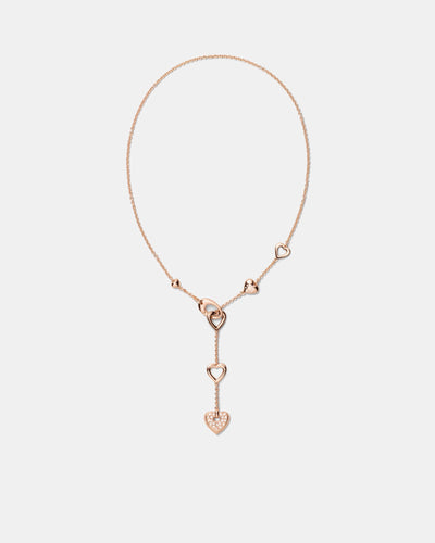 Lovely Heart Necklace - Rose Gold