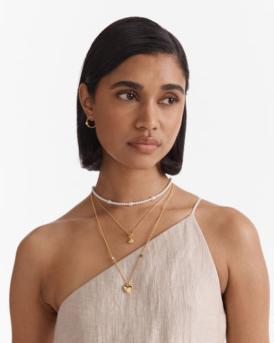 Lovely Trio Necklace - Gold