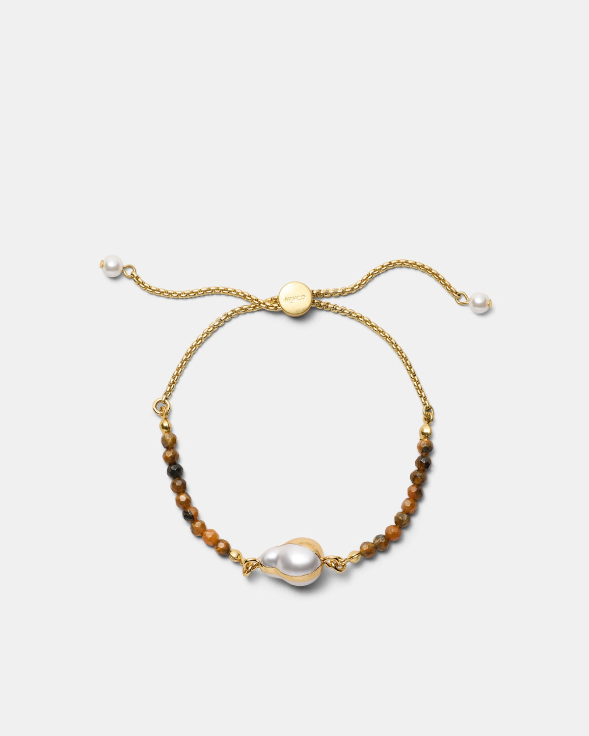 Pebble Pearl Bracelet - Caramel