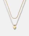 Heart Beat Necklace - Buttermilk