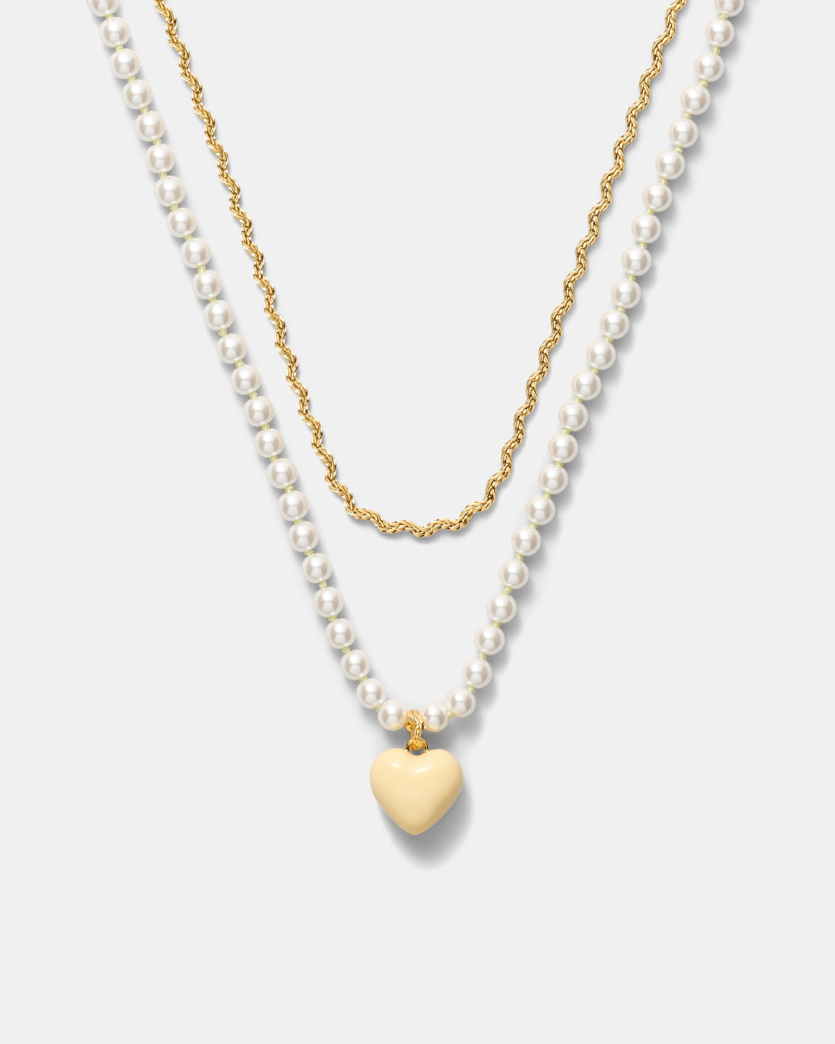 Heart Beat Necklace - Buttermilk