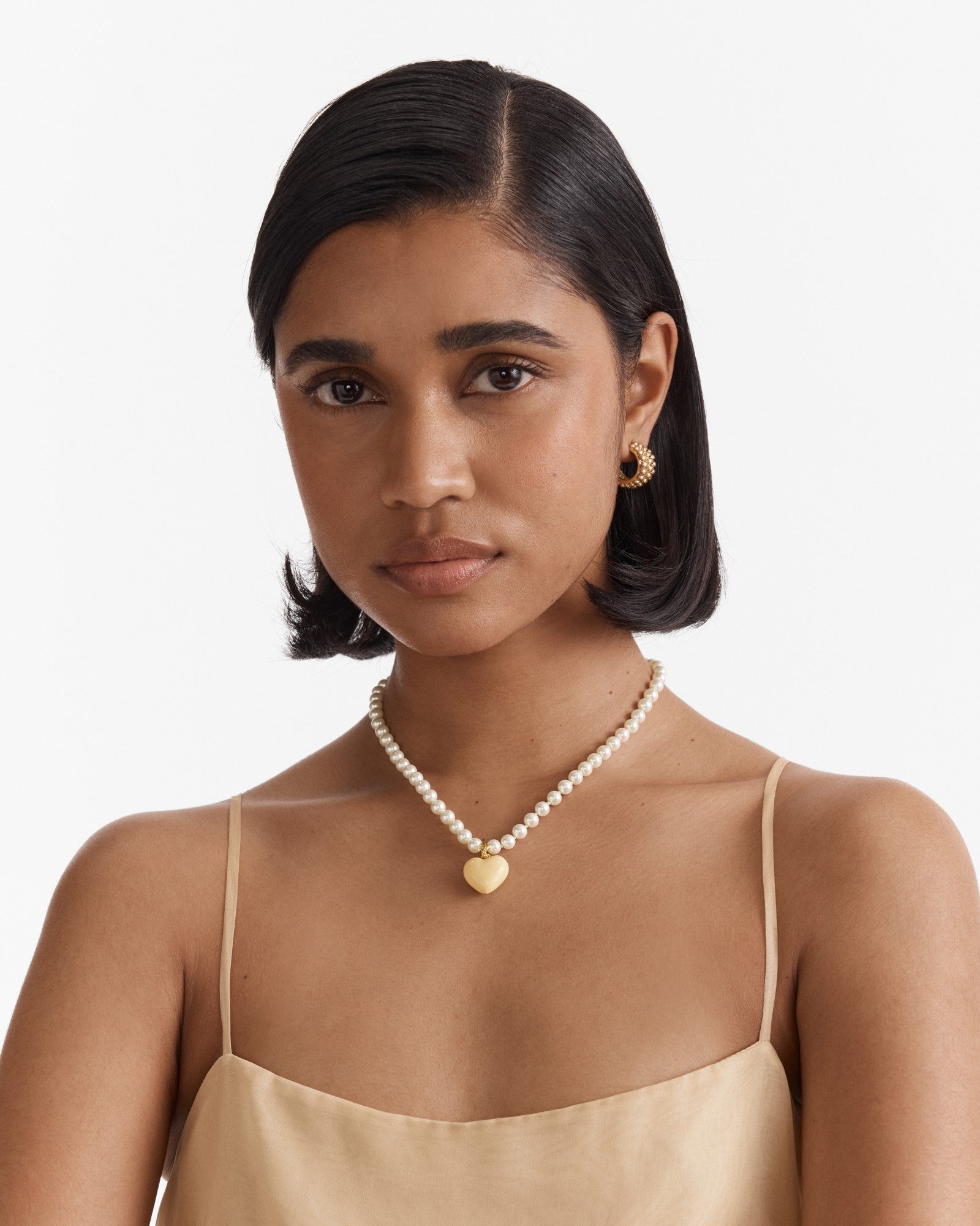 Heart Beat Necklace - Buttermilk
