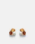 Goddess Stud Earrings - Caramel