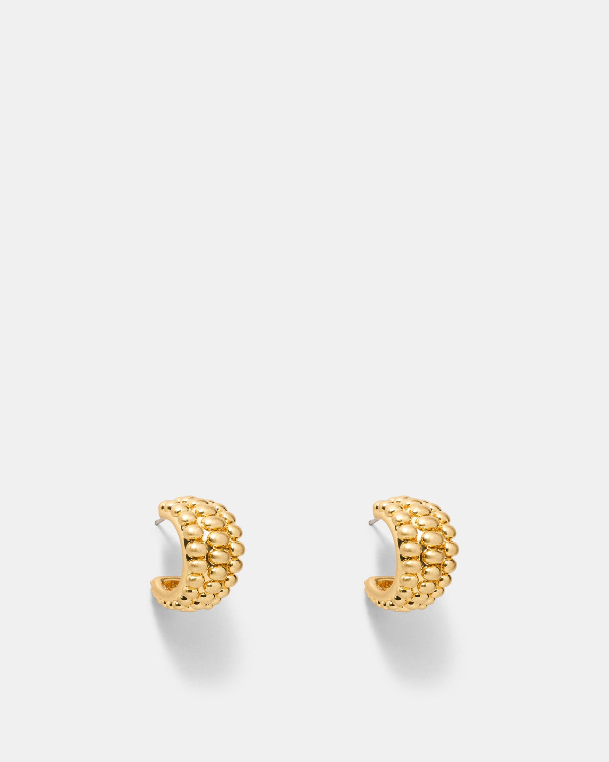 Ultimatum Huggie Hoop Earrings - Gold