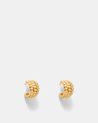 Ultimatum Huggie Hoop Earrings - Gold