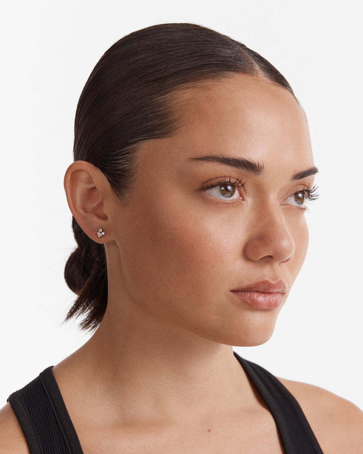 Flock Stud Earrings - Silver