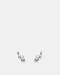 Flock Climber Stud Earrings - Silver