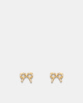 Baby Bow Stud Earrings - Gold