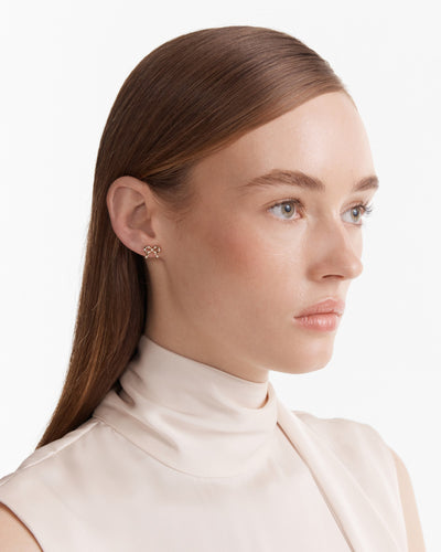 Baby Bow Stud Earrings - Gold