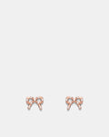 Baby Bow Stud Earrings - Rose Gold