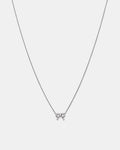 Baby Bow Necklace - Silver
