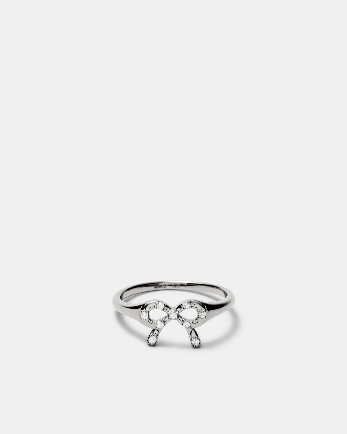 Baby Bow Ring - Silver