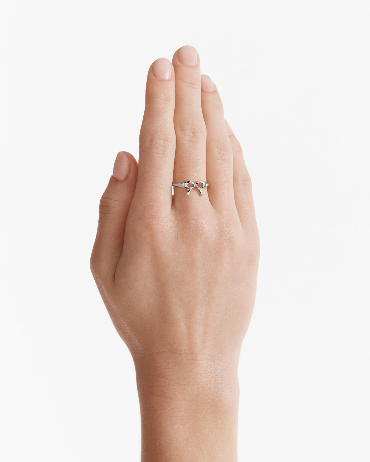 Baby Bow Ring - Silver