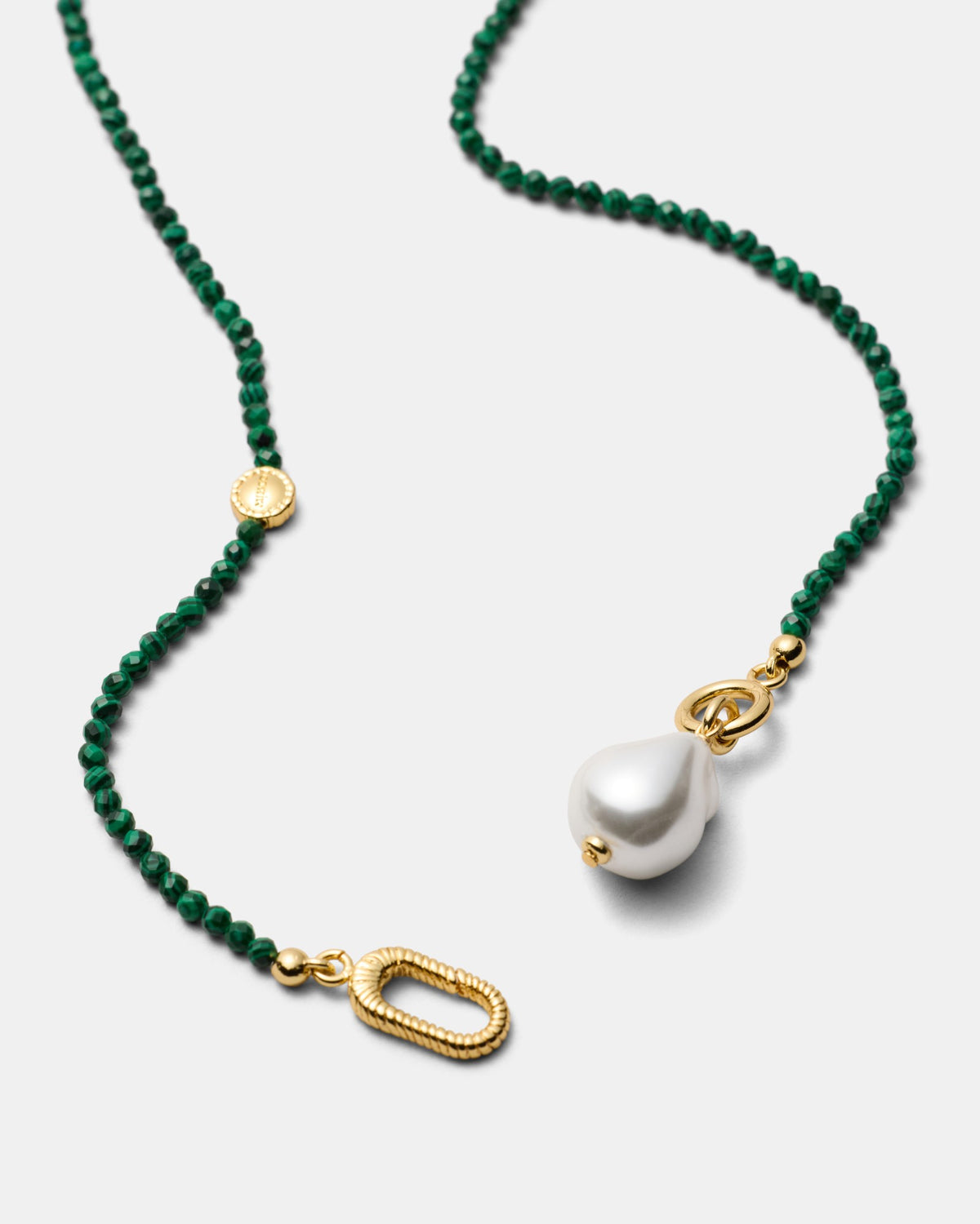 Mermaid Pearl Necklace - Grass Green