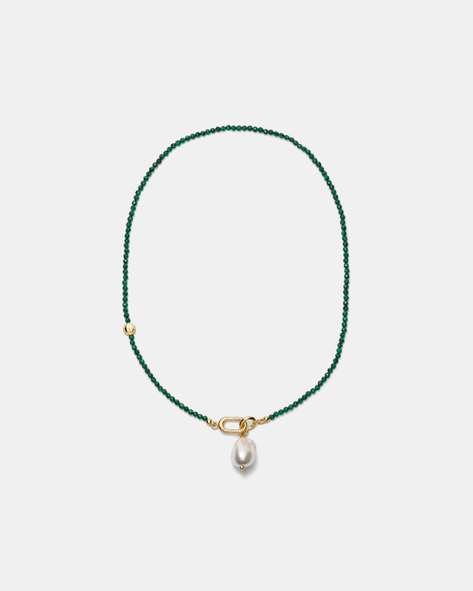 Mermaid Pearl Necklace - Grass Green