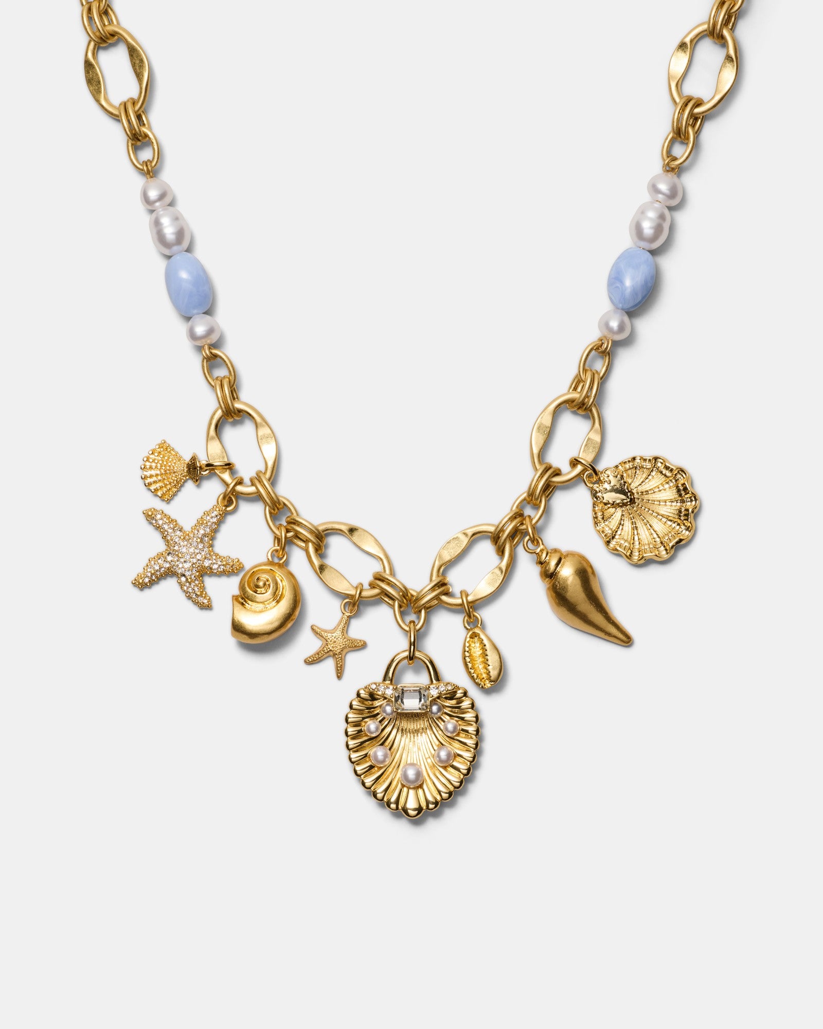 Undersea Charm Necklace - Gold