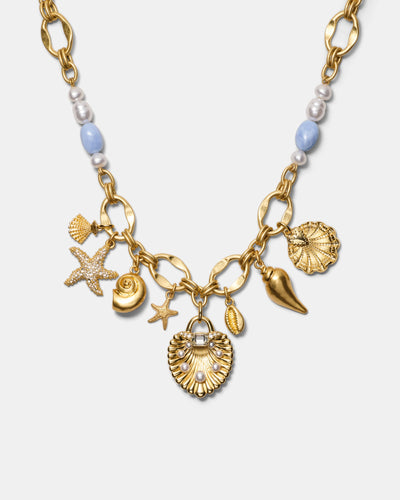Undersea Charm Necklace - Gold