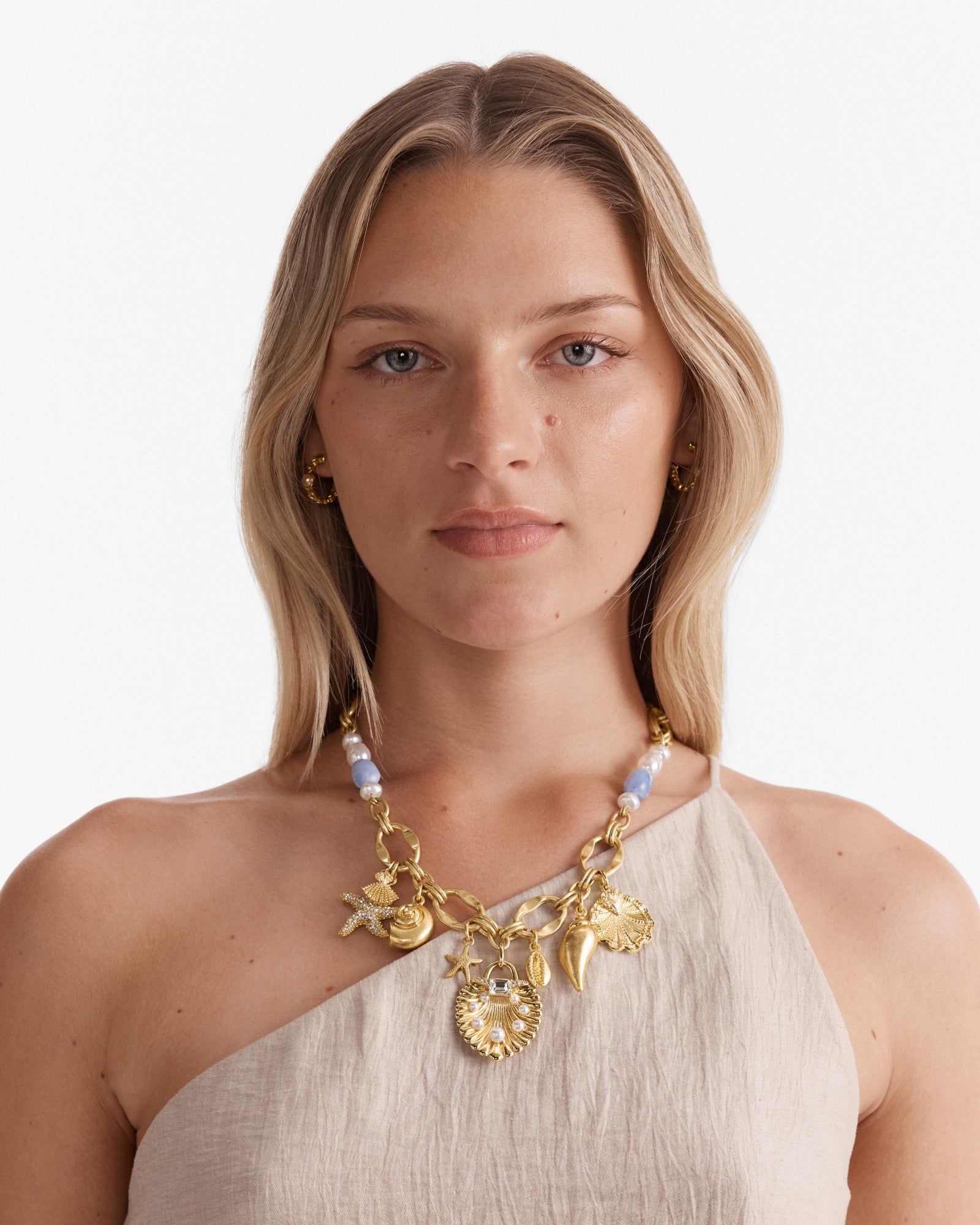 Undersea Charm Necklace - Gold