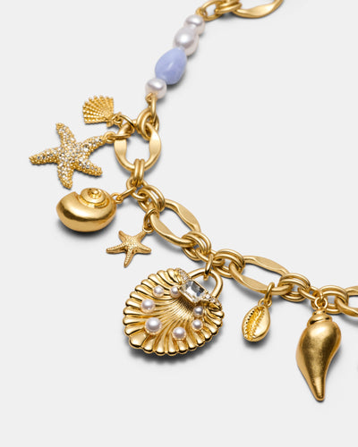 Undersea Charm Necklace - Gold