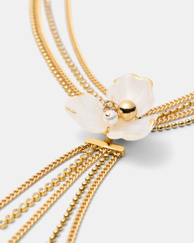 Floweret Necklace - Pearl
