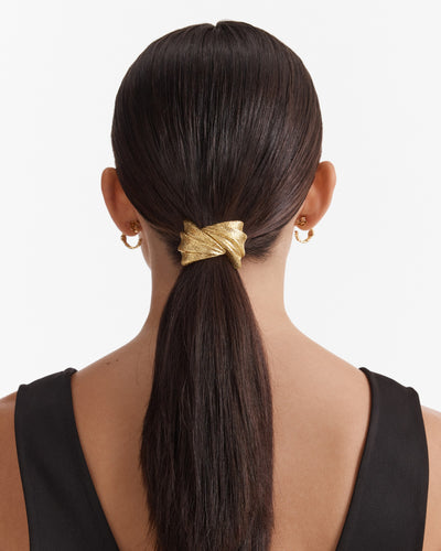 Fold Hair Tie - Gold