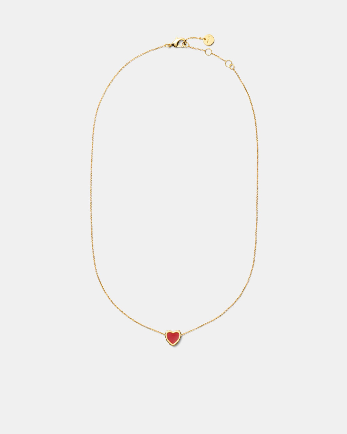Lover Heart Earrings And Necklace Set - Red