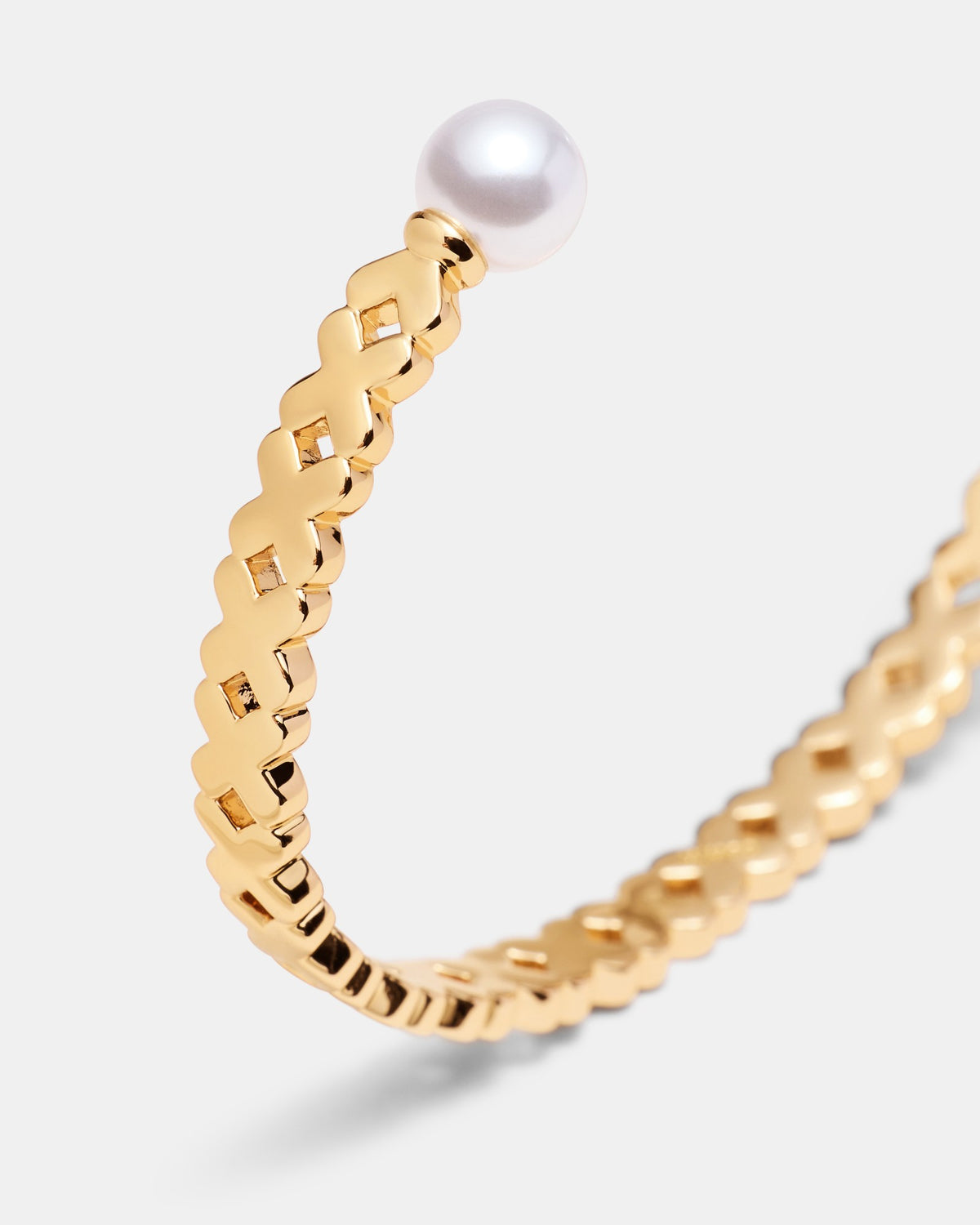 Essense Pearl Cuff Bracelet - Gold
