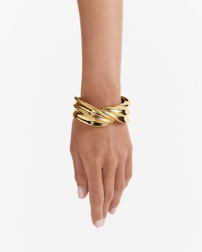 Fold Cuff Bracelet - Gold