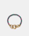 Linked Heart Bracelet - Flamingo