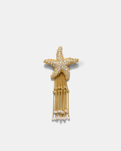 Starfish Brooch - Gold