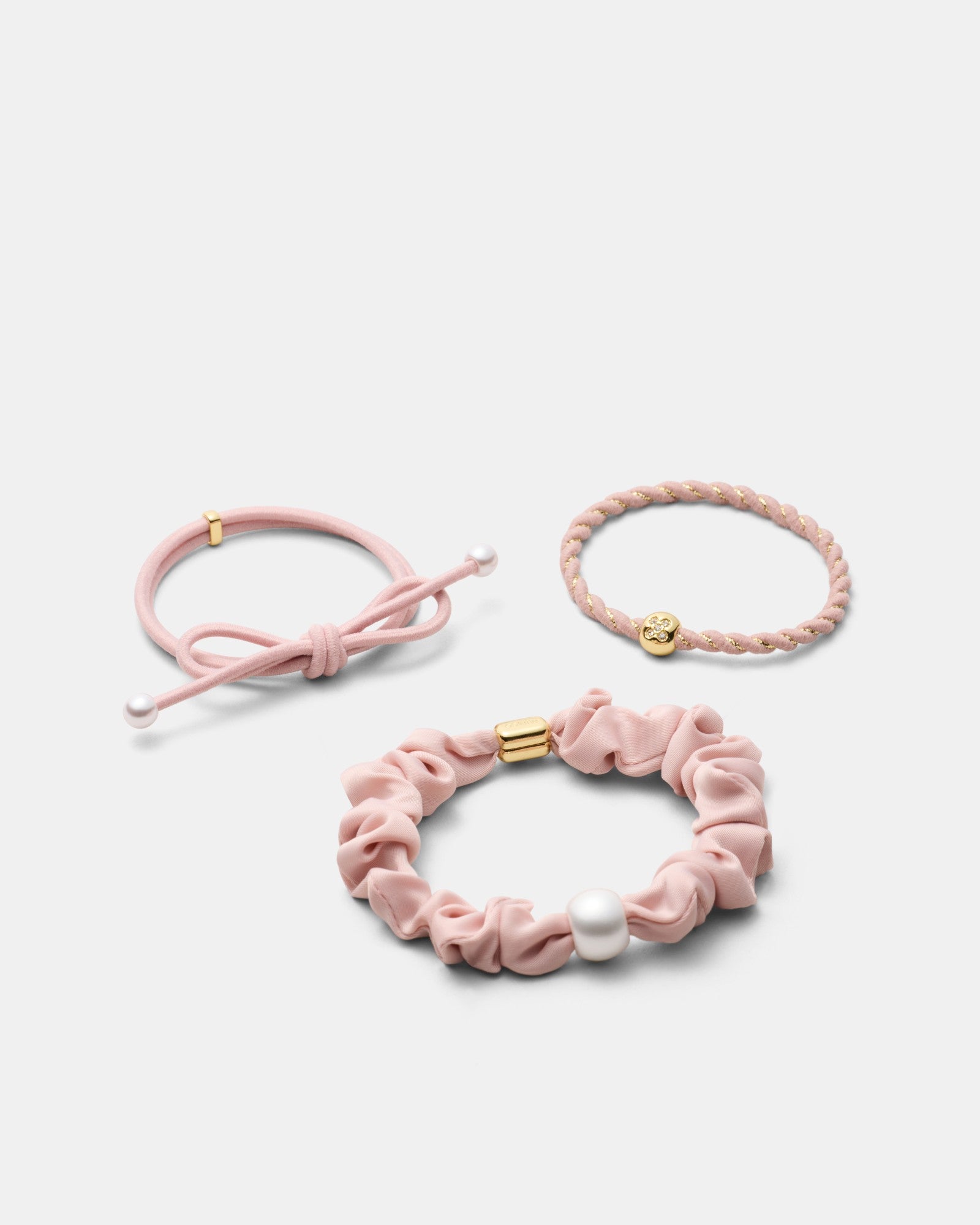 Lovely Hair Tie Set - Petal