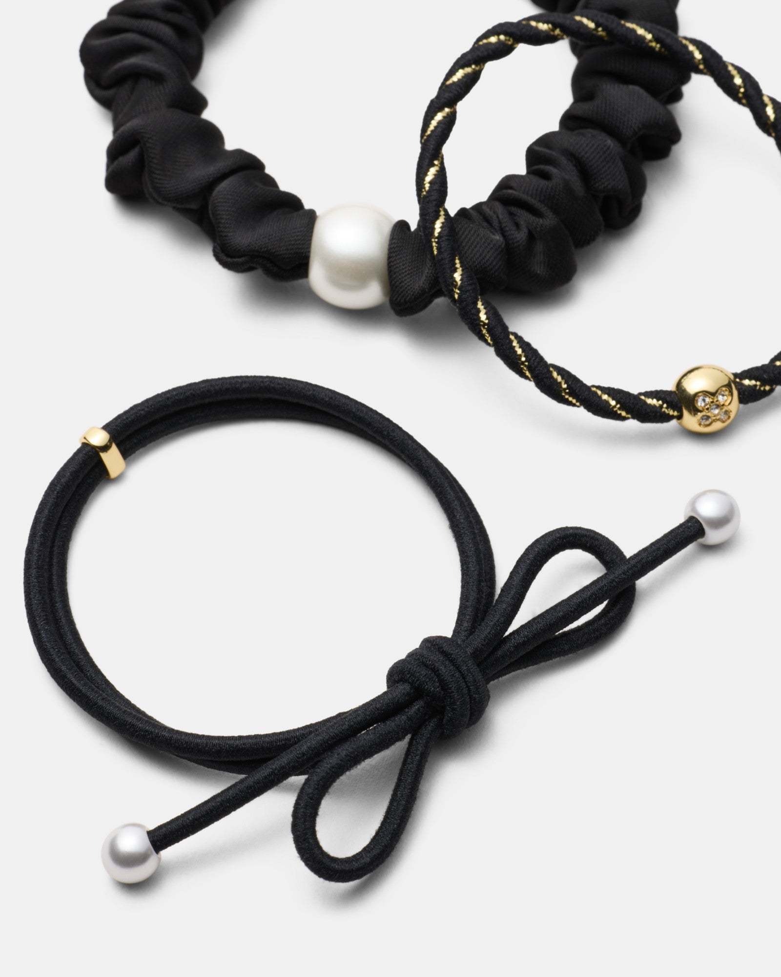 Lovely Hair Tie Set - Black