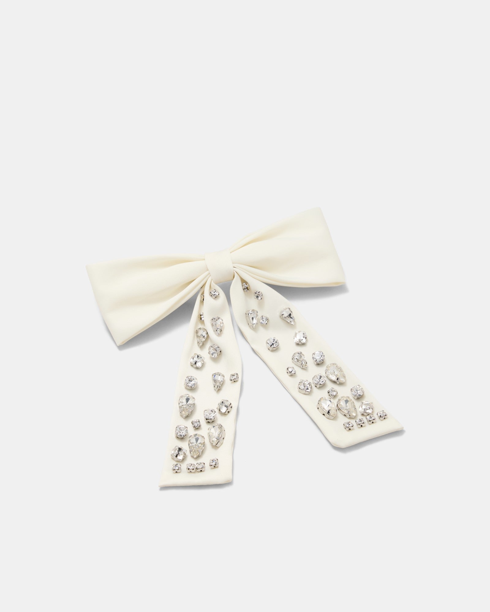 Queen Bow Hair Barrette - Vanilla