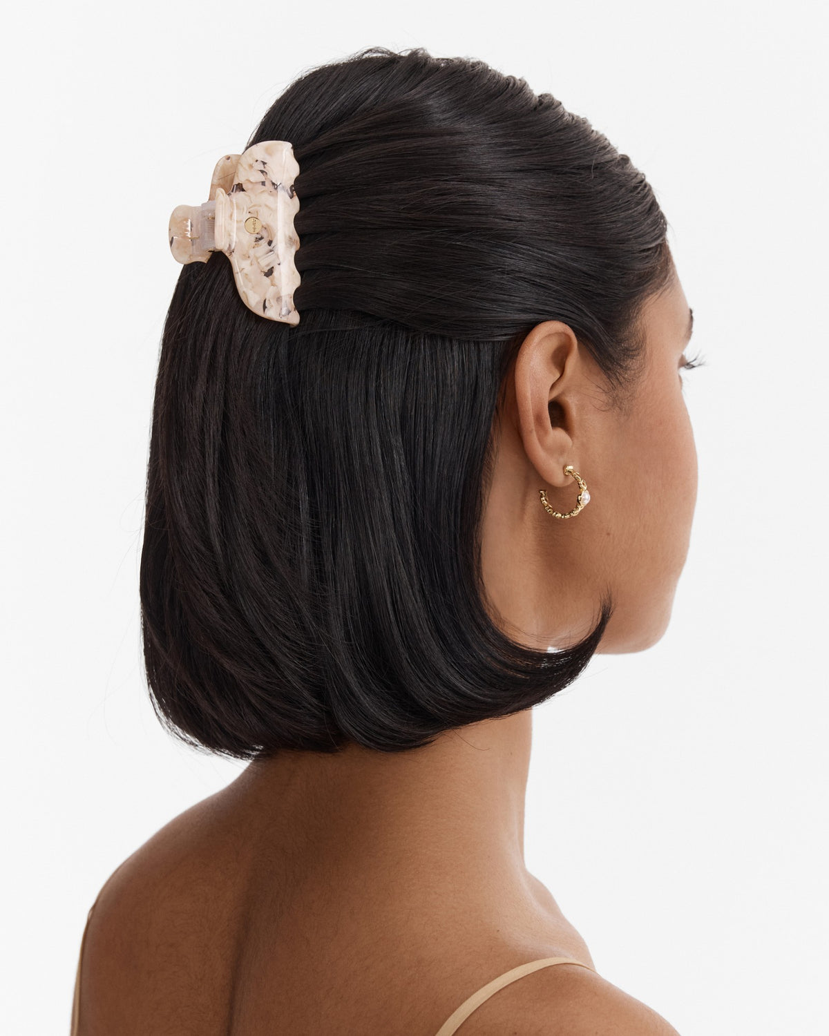 Mimco Middy Hair Claw Clip - Pearl