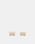 Encanto Bow Stud Earrings - Gold