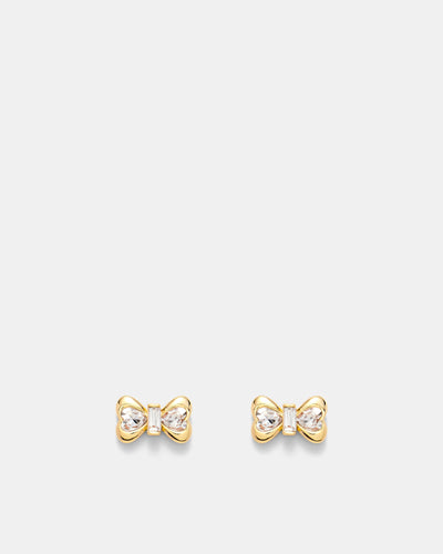 Encanto Bow Stud Earrings - Gold
