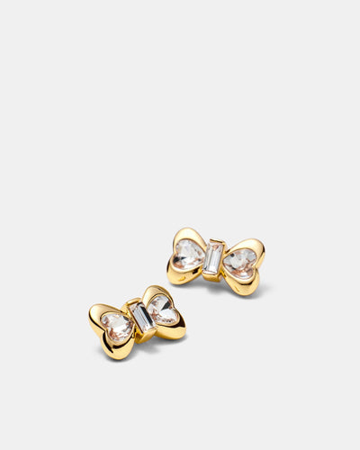 Encanto Bow Stud Earrings - Gold