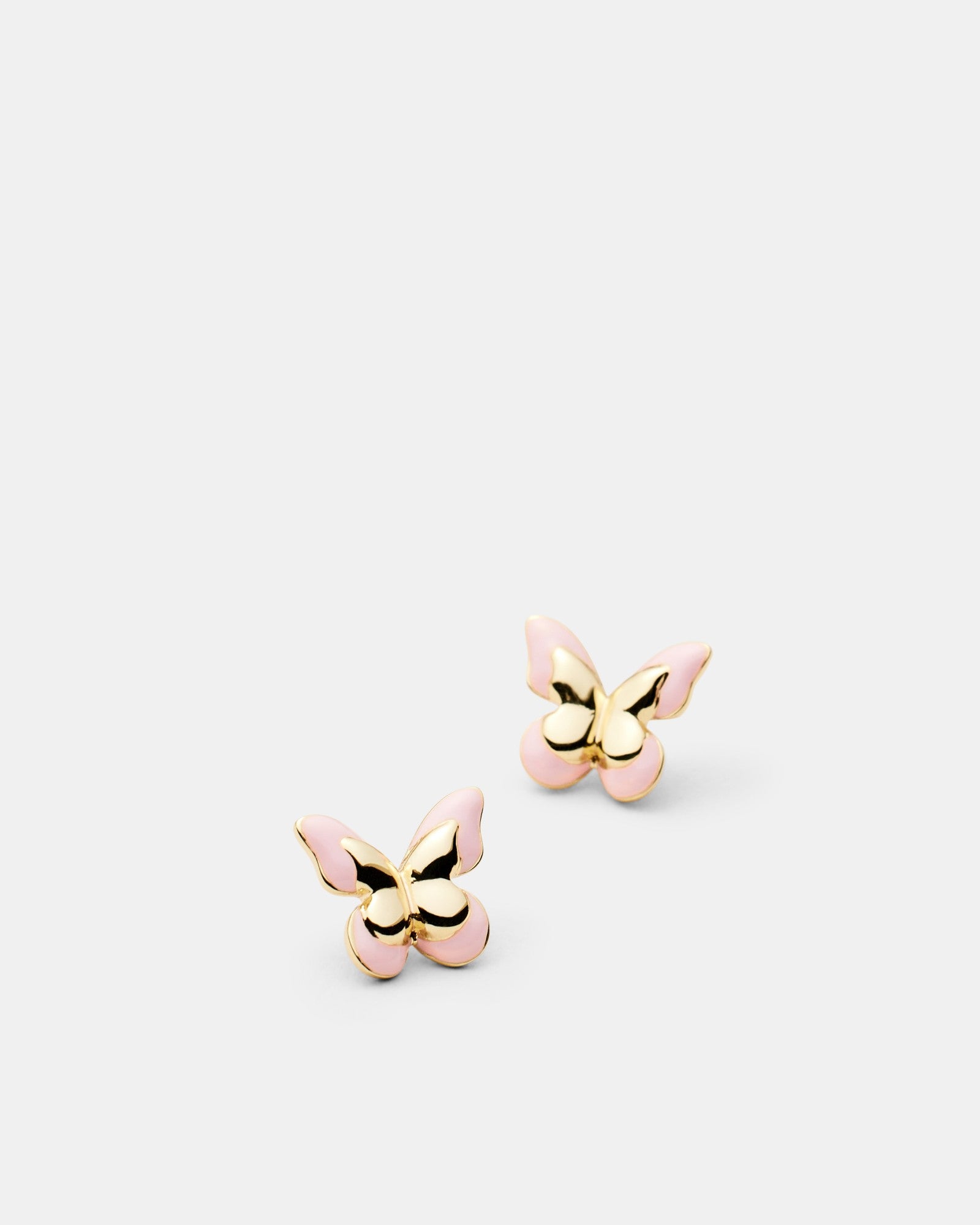 Butterfly Enamel Earrings - Petal