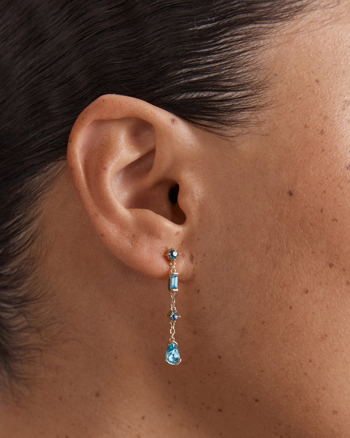 Temptation Drop Earrings - Blue Haze