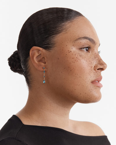 Temptation Drop Earrings - Blue Haze