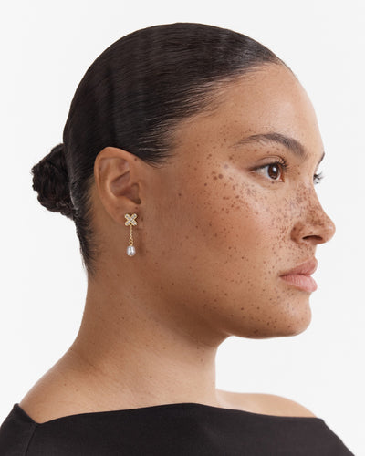 Adorbs Pearl Earrings - Gold