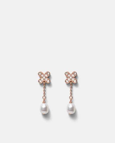 Adorbs Pearl Earrings - Rose Gold