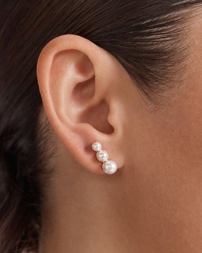 Bow Stud Earrings Set - Rose Gold